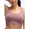 Peloton Women's Seamless Square Neck Bra, Rose Taupe - image 4 of 4