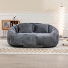 Vynxaria Bean Bag Sofa - Durable High Back Lounger for Indoor & Outdoor Comfort - 2 of 4