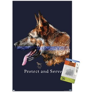 Trends International Jim Baldwin - Protect & Serve Unframed Wall Poster Prints - 1 of 4