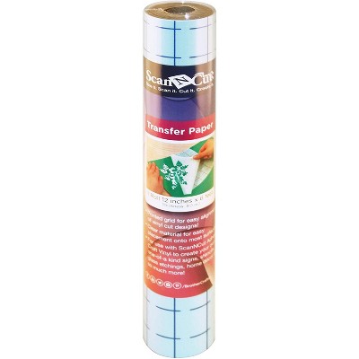 Brother ScanNCut Vinyl Transfer Tape with Grid, 12" x 6' Roll, for Use With Adhesive Craft Vinyl