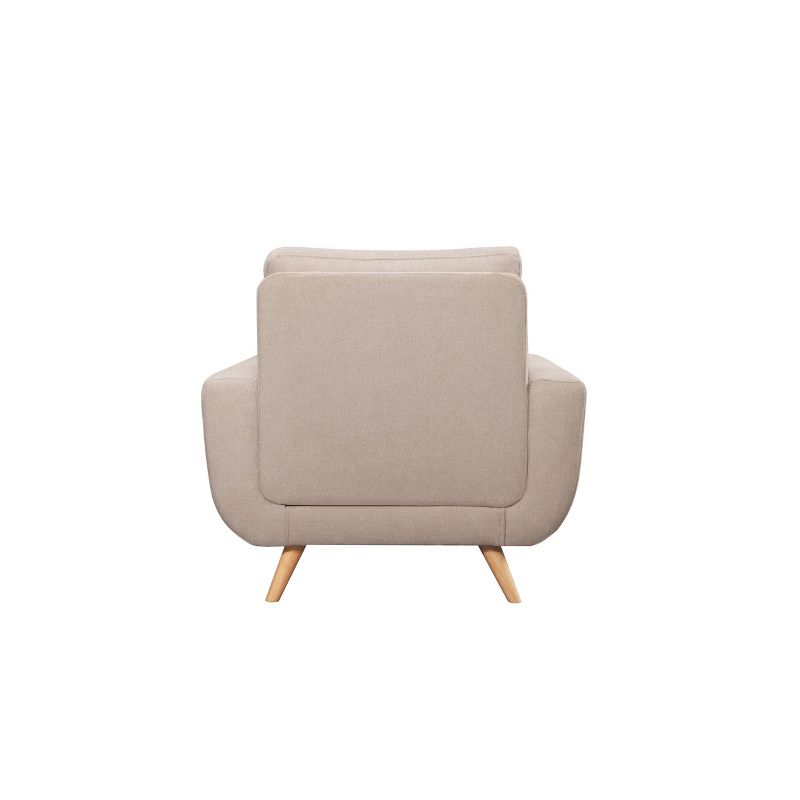 Polly Stain Resistant Fabric Armchair Ivory - Abbyson Living, 6 of 7