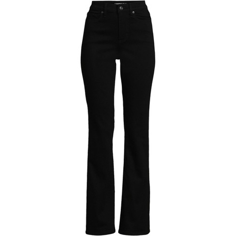 Lands\' End Women\'s High Black Target - 18 Bootcut Jeans - Rise Black - : Denim