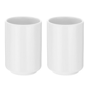 Unique Bargains Ceramic Simple Solid Color No Handle Ceramic Tea Mugs - 1 of 4