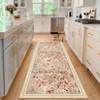 Coolmee Washable Area Rugs for Living Room Boho Non Slip Large Rug Floral Vintage Low Pile Rug for Living Room, Bedroom, Dining Room,Light Pink - 4 of 4
