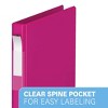Davis Group 6pk 5/8" Premium Economy Round Ring Binder Pink: 5x8, Polypropylene, 100 Sheet Capacity, 2 Pockets - 3 of 4