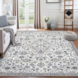 Hallway Runner Rug Machine Washable Soft Vintage Area Rugs for Bedroom Living Room Kitchen Non Slip Floor Runner Stain - 1 of 4