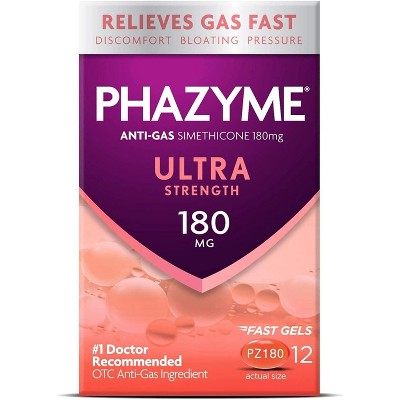Phazyme - Ultra Strength Gas & Bloating Relief, 12 Count