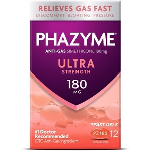 Phazyme - Ultra Strength Gas & Bloating Relief, 12 Count - 1 of 4