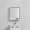 Kube Bath Bosco 24Inch Framed Mirror With Shelve - Gloss White Finish - 2 of 2