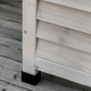 FURNIinspire Utility Storage Cabinet 75 Gallon Wooden Deck Box Storage Container With Aerating Gap Weather Fighting Finish, Grey, 52.60"*24.40"*5.5" - 4 of 4