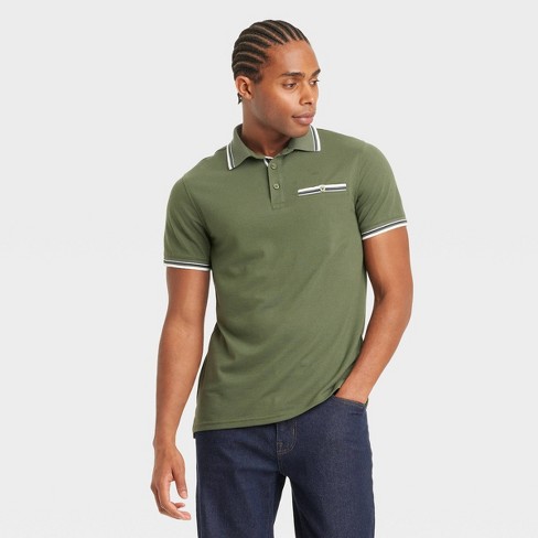 Olive green shirt mens hotsell