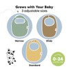 KeaBabies 8pk Organic Baby Bibs for Boy, Baby Drool Bib for Baby Boys and Girls, Newborn Teething Bibs - 4 of 4