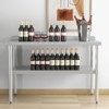 Coucheta Stainless Steel Work Table, Commercial Food Prep Worktable, Heavy Duty Metal Work Table with Adjustable Bottom Shelf - 3 of 4