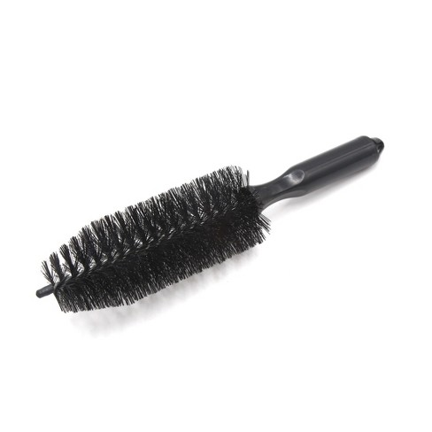 Unique Bargains Black Short Handle Wheel Tire Brush Yellow Soft Bristle Car Wash  Brush For Car Tire Cleaning Dirt Road Grime : Target