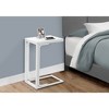 FONTOI C-shaped Side Table, Bedside Table, Snack Stand for Living Room, Bedroom, White, 9"*24.75"*16" - 2 of 4