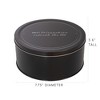 Decorae Round Black and White Cookie Tins, 2pk, Metal Containers for Baked Goods and Cake for Special Occasions, Christmas, Valentines Day and More - 3 of 4