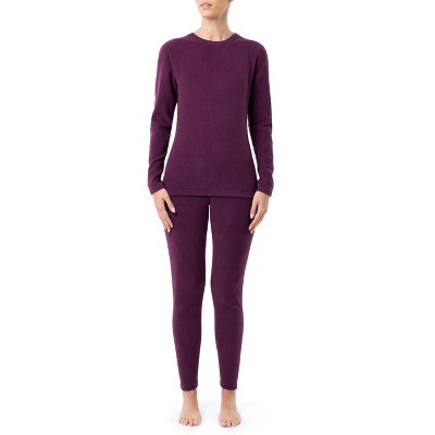 Fruit Of The Loom Women's And Plus Thermal Stretch Fleece Top