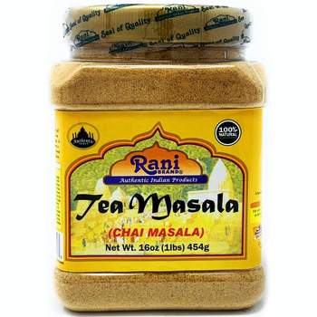 Tea (Chai) Masala, Indian 6-Spice Blend - 16oz (1lb) 454g - Rani Brand Authentic Indian Products