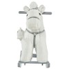 Qaba Kids Plush Ride-On Rocking Horse with Bear Toy, Children Chair with Soft Plush Toy & Fun Realistic Sounds - 4 of 4