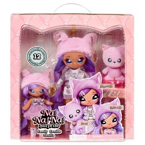 Na! Na! Na! Surprise Family Lavender Kitty Family Playset - 1 of 4