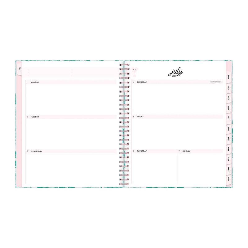 Color Me Courtney for Blue Sky 2024-25 Weekly/Monthly Planner Notes 10&#34;x8&#34; Soft Touch Paradise Mint, 6 of 13