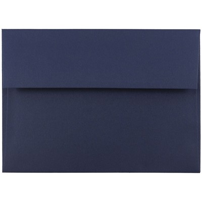 JAM Paper A7 Invitation Envelopes 5.25 x 7.25 Navy Blue LEBA717H