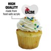 University of Central Missouri Primary Logo Heart Love Cupcake Picks Toppers Decoration Set of 6 - 3 of 4