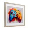Stupell Industries Colorful Video Game Controller Framed Print Under Glass Art - 2 of 4