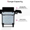 Byootique Rolling Makeup Train Case Cosmetic Trolley Organizer Mermaid Silver - 3 of 4