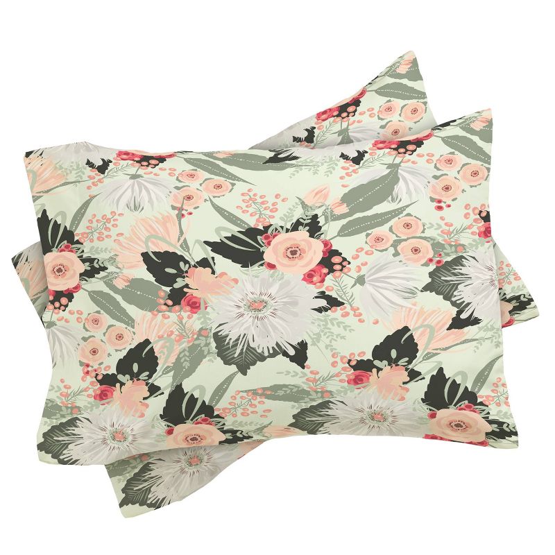 Iveta Abolina Carmella Creme Comforter Set Mint - Deny Designs, 4 of 8