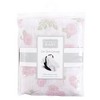 Hudson Baby Infant Girl Muslin Cotton Car Seat and Stroller Canopy, Pink Rose, One Size - 2 of 2