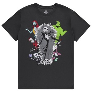 Ladies Disney Jack Skellington Shirt - The Nightmare Before Christmas Tee - Skellington Short Sleeve Fashion T-Shirt - 1 of 4