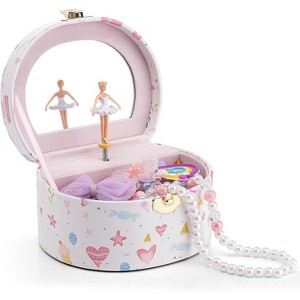 Musical Jewelry Box for Girls, Small Kid Music Box with Ballerina - 1 of 4