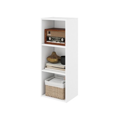 HOMLUX 3 Cube Decorative Bookshelf Open Bookcase Toy Storage Organizer Horizontal Vertical