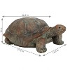 Sunnydaze Indoor/Outdoor Glass Fiber Reinforced Concrete Talia the Tortoise Patio Garden Yard Entryway Decorative Statue - 29" - 3 of 4