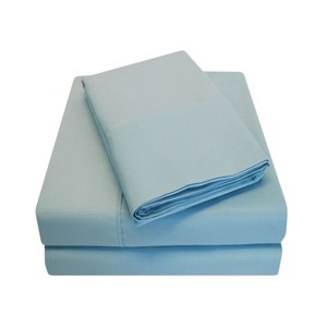 Basketweave Deep Pocket Wrinkle-Free 4 Piece Sheet Set by Blue Nile Mills - 1 of 1