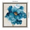 Amanti Art Ophelia I (Blue Flower) by Asia Jensen Canvas Wall Art Print Framed 16 x 16-in. - 4 of 4