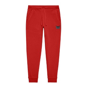 Dalix Butterfly Embroidered Jogger Pant Soft Fleece Relaxed Fit Lounge Womens - 1 of 4
