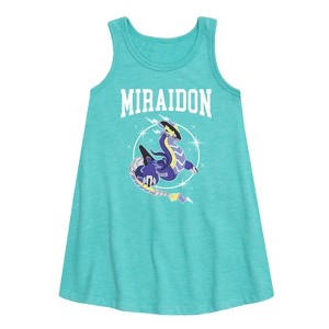 - Pokémon - Miraidon Collegiate Graphic Sleeveless Aline Dress - 1 of 3