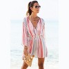 Women's Striped V-Neck Cover-Up Dress - LASCANA - 3 of 4