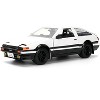 Toyota Trueno (AE86) RHD White and Black with Graphics and Figure "Initial D" (1998-2021) TV Series 1/24 Diecast Model by Jada - 2 of 4