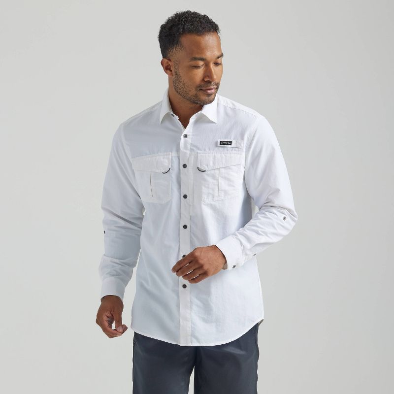 Wrangler Men's ATG Long Sleeve Fishing Button-Down Shirt, 1 of 10