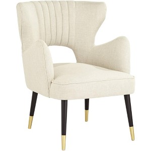 55 Downing Street Kara Oatmeal Pleated Armchair - 1 of 4