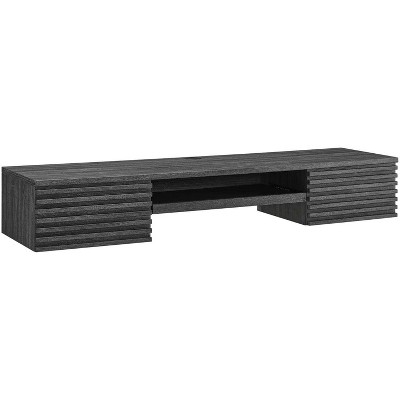 Modway Render Wall Mount Wood Office Desk