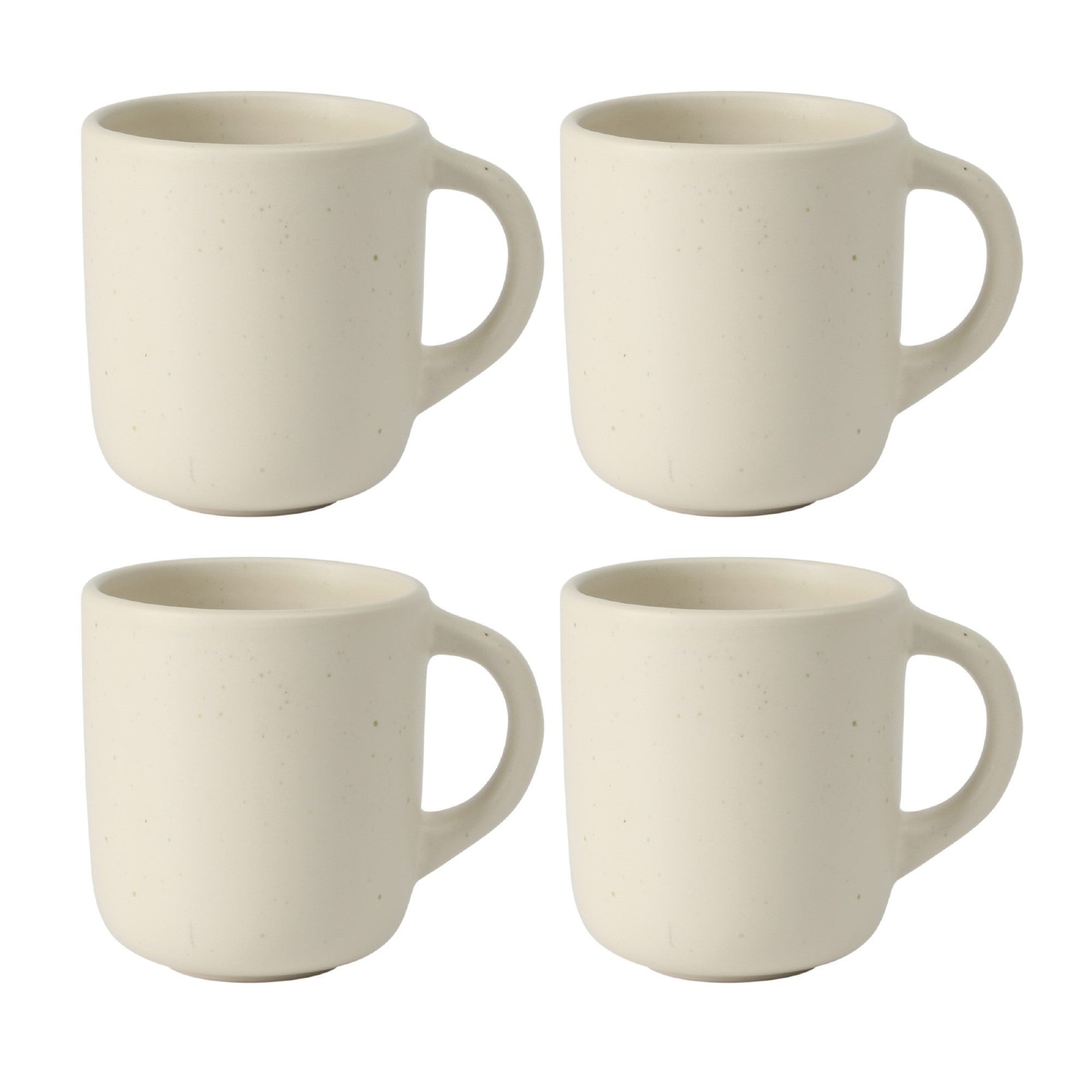Bloomhouse Corcisa Clay 4 Piece Mug Set - Sea Salt White