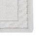 Sculptured Border Soft Plush Cotton Non-Slip Bath Rug Ivory by Castle Hill - image 2 of 3