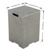 Elementi 15.7" Propane Tank Cover Concrete Hideaway Table for 20 lb Tank - 3 of 4