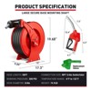 Fuel Hose Reel 1" x 50FT Extra Long Retractable Diesel Reel 300 PSI Auto Swivel Rewind Diesel Hose Reel - 2 of 4