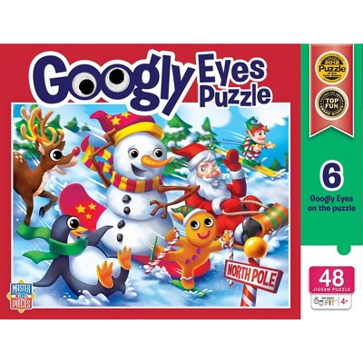 MasterPieces Puzzles Collection -  Christmas Googly Eye 48 Piece Right Fit Jigsaw Puzzle