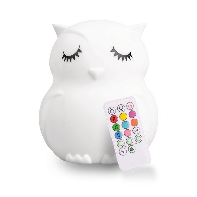 Lumipets LED Kids' Night Light Lamp with Remote - Owl